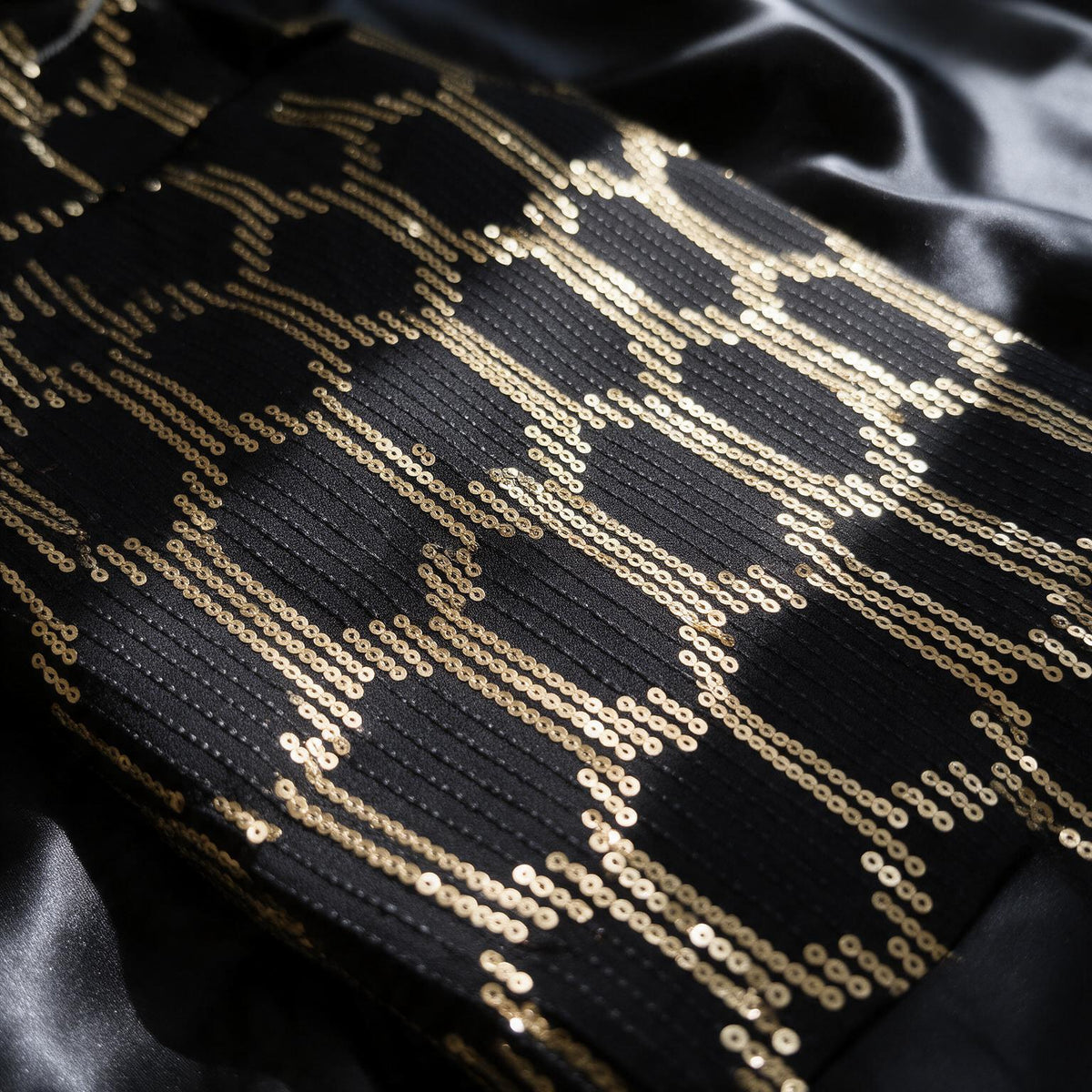 The Black Madhu Sherwani - fabric detail