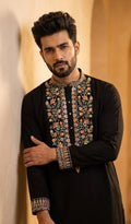 Kalamkari & Floral Embroidered Kurta