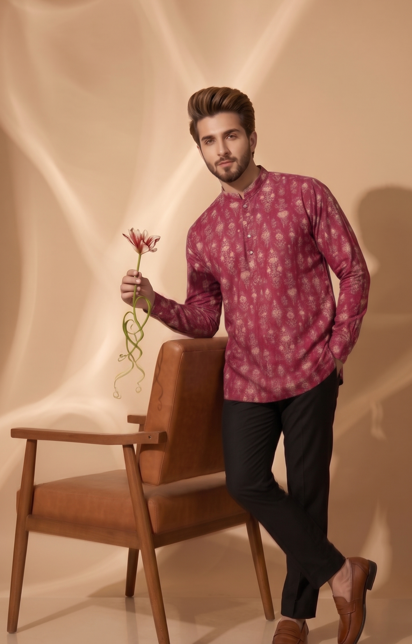 Short kurta / kurta shirt (hip-length) — contemporary fusion silhouette