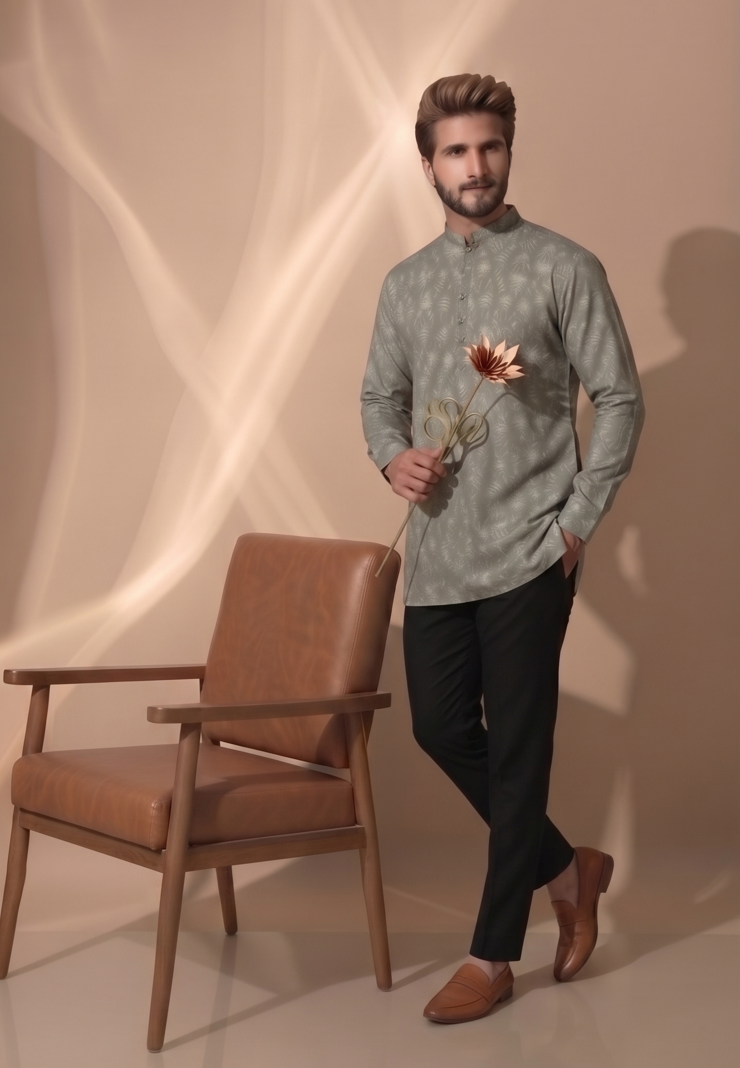 Short kurta / kurta shirt (hip-length) — contemporary fusion silhouette