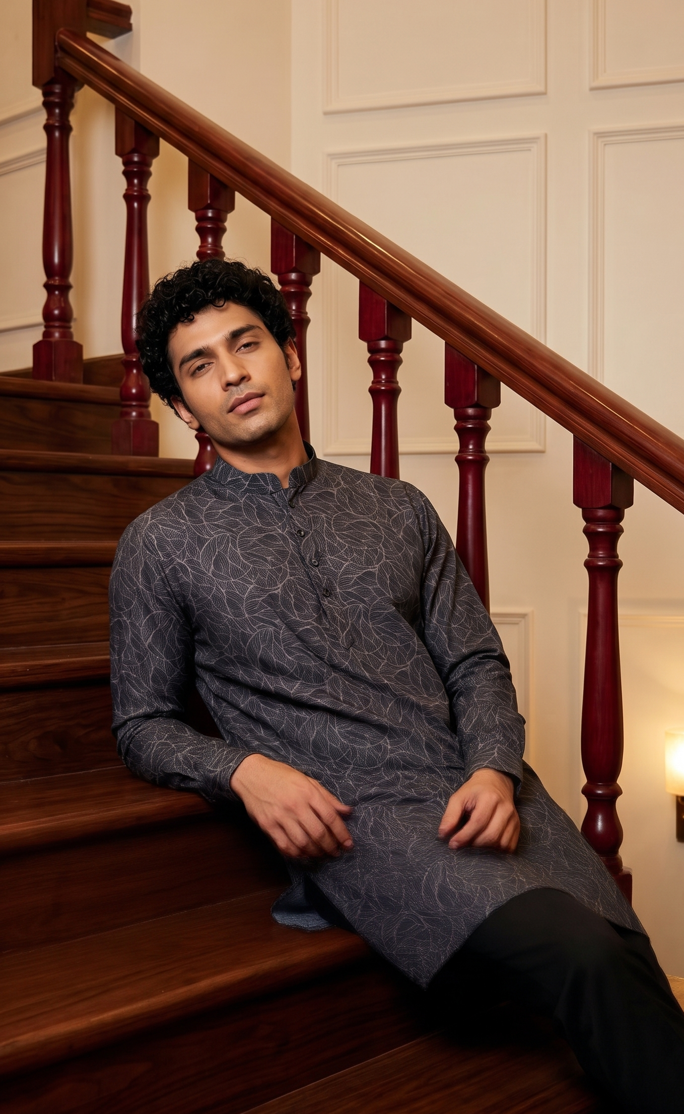 Short straight-cut kurta — classic traditional silhouette