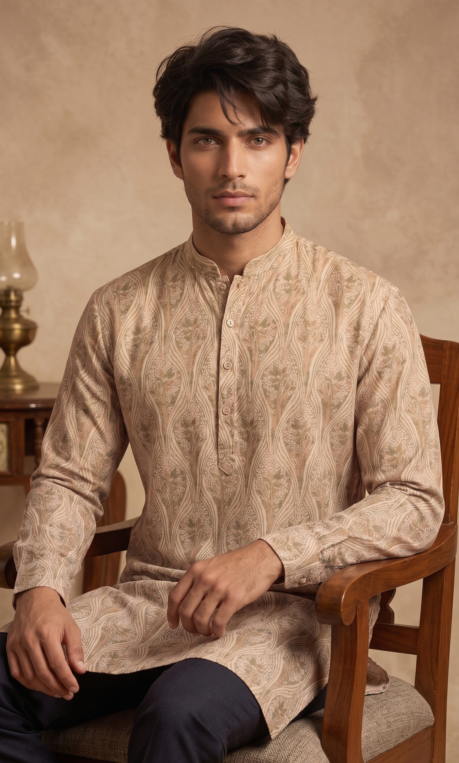 Paisley Printed Short Kurta