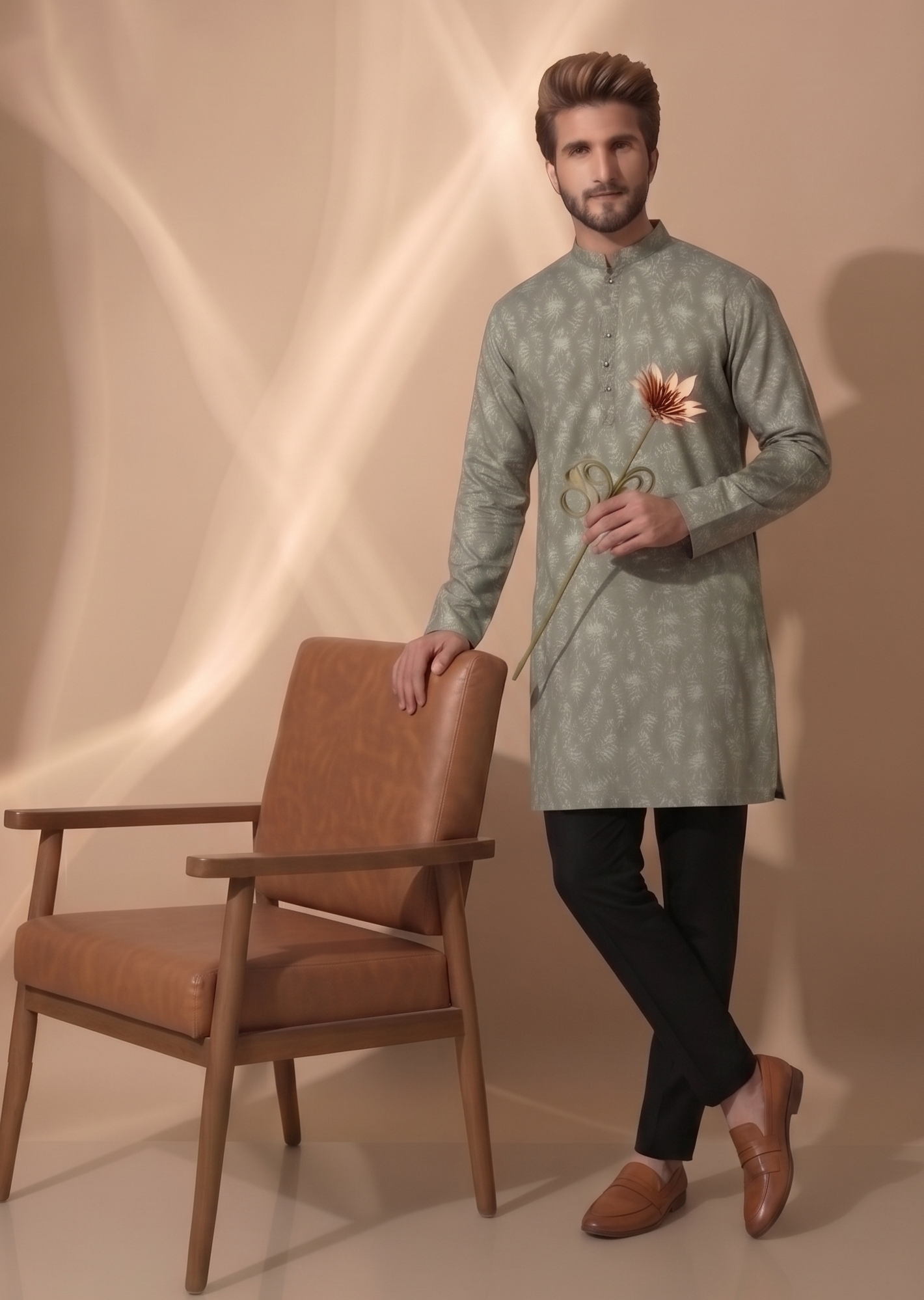 Short kurta / kurta shirt (hip-length) — contemporary fusion silhouette