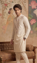 Ivory Embroidered Kurta