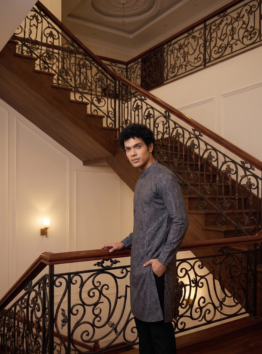 Short straight-cut kurta — classic traditional silhouette
