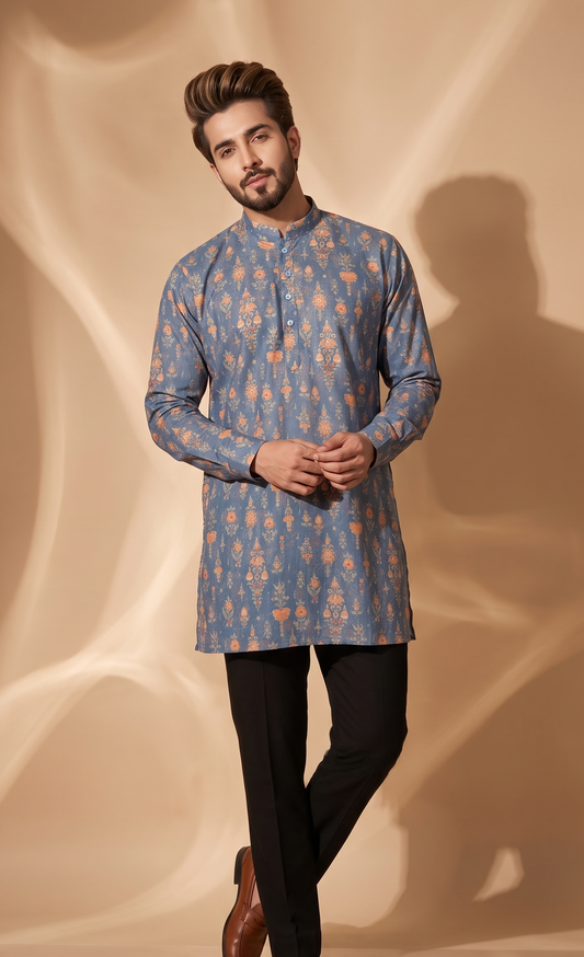 Short kurta / kurta shirt (hip-length) — contemporary fusion silhouette