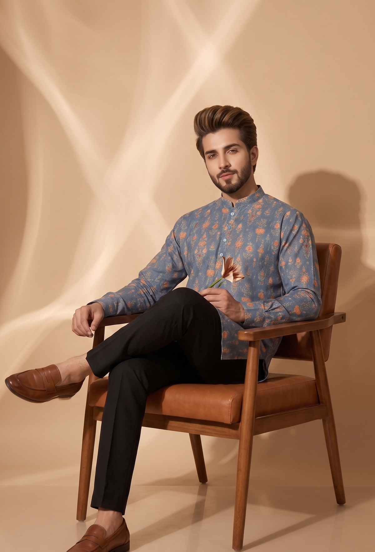Short kurta / kurta shirt (hip-length) — contemporary fusion silhouette