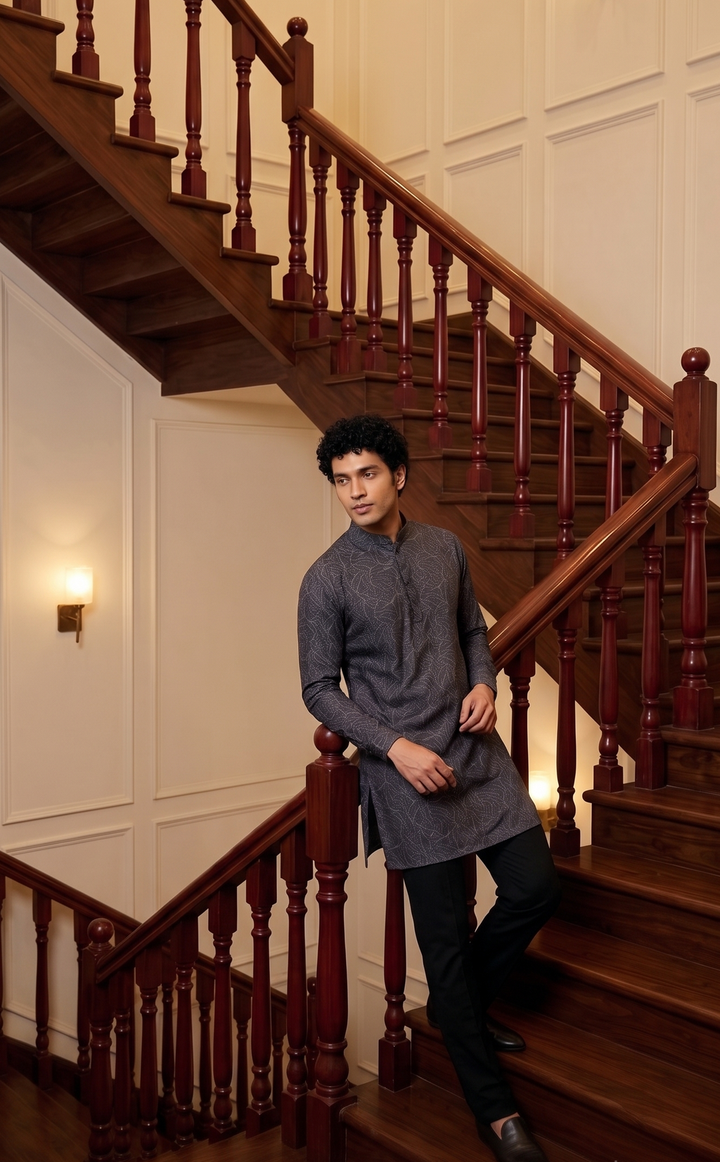 Short straight-cut kurta — classic traditional silhouette