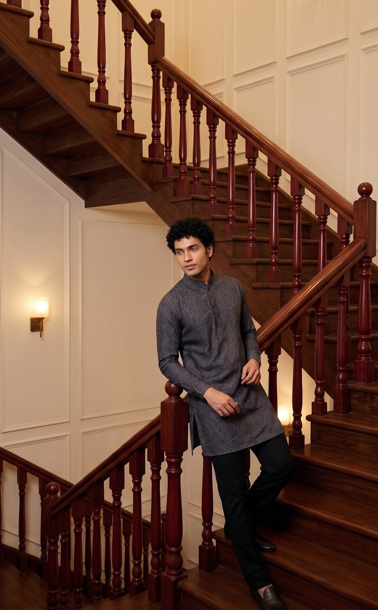 Short straight-cut kurta — classic traditional silhouette