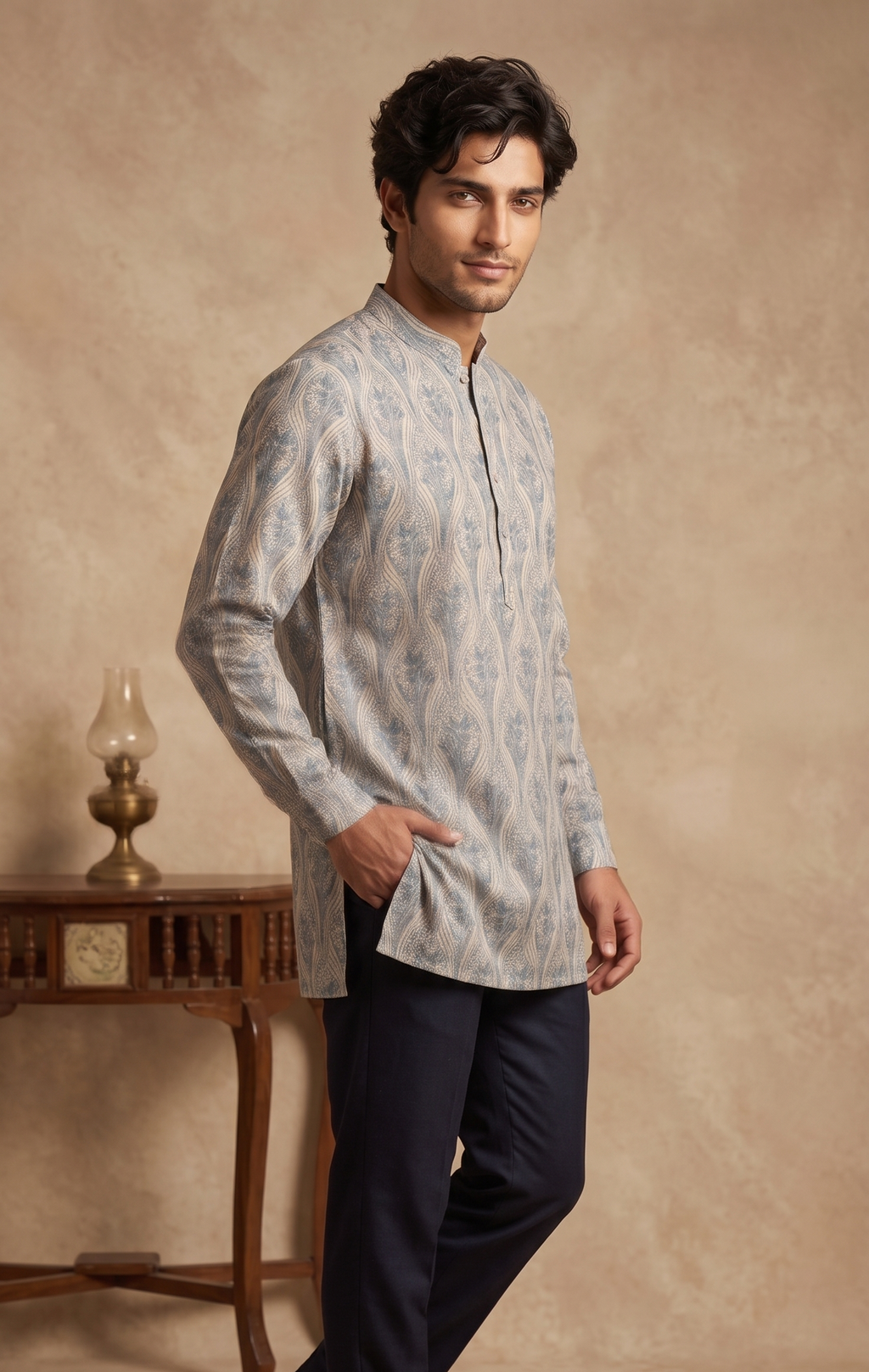 Paisley Printed Short Kurta