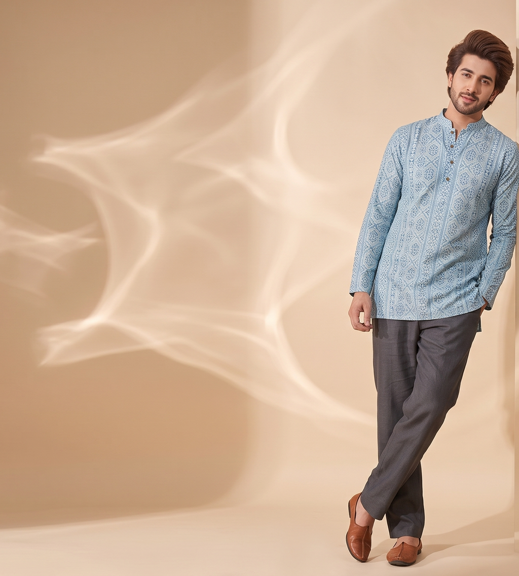 Top — Printed Short Kurta