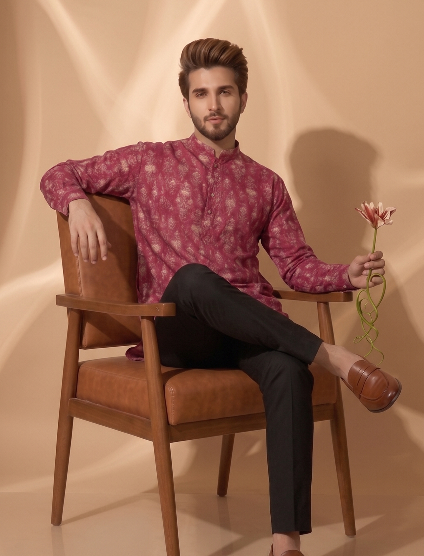 Short kurta / kurta shirt (hip-length) — contemporary fusion silhouette