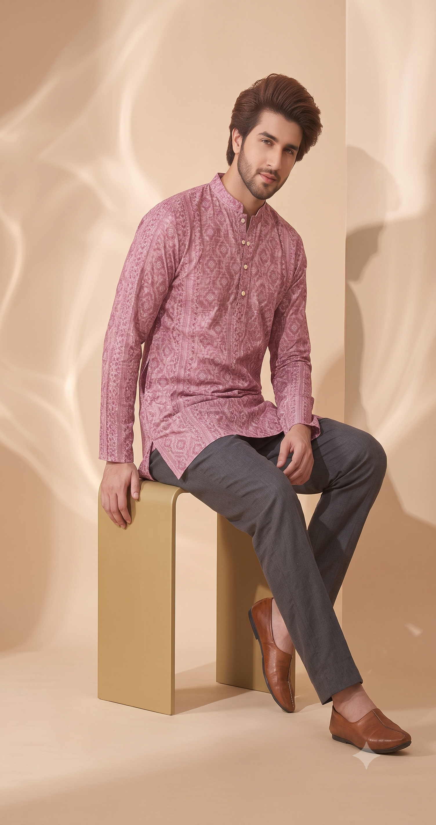 Top — Printed Short Kurta