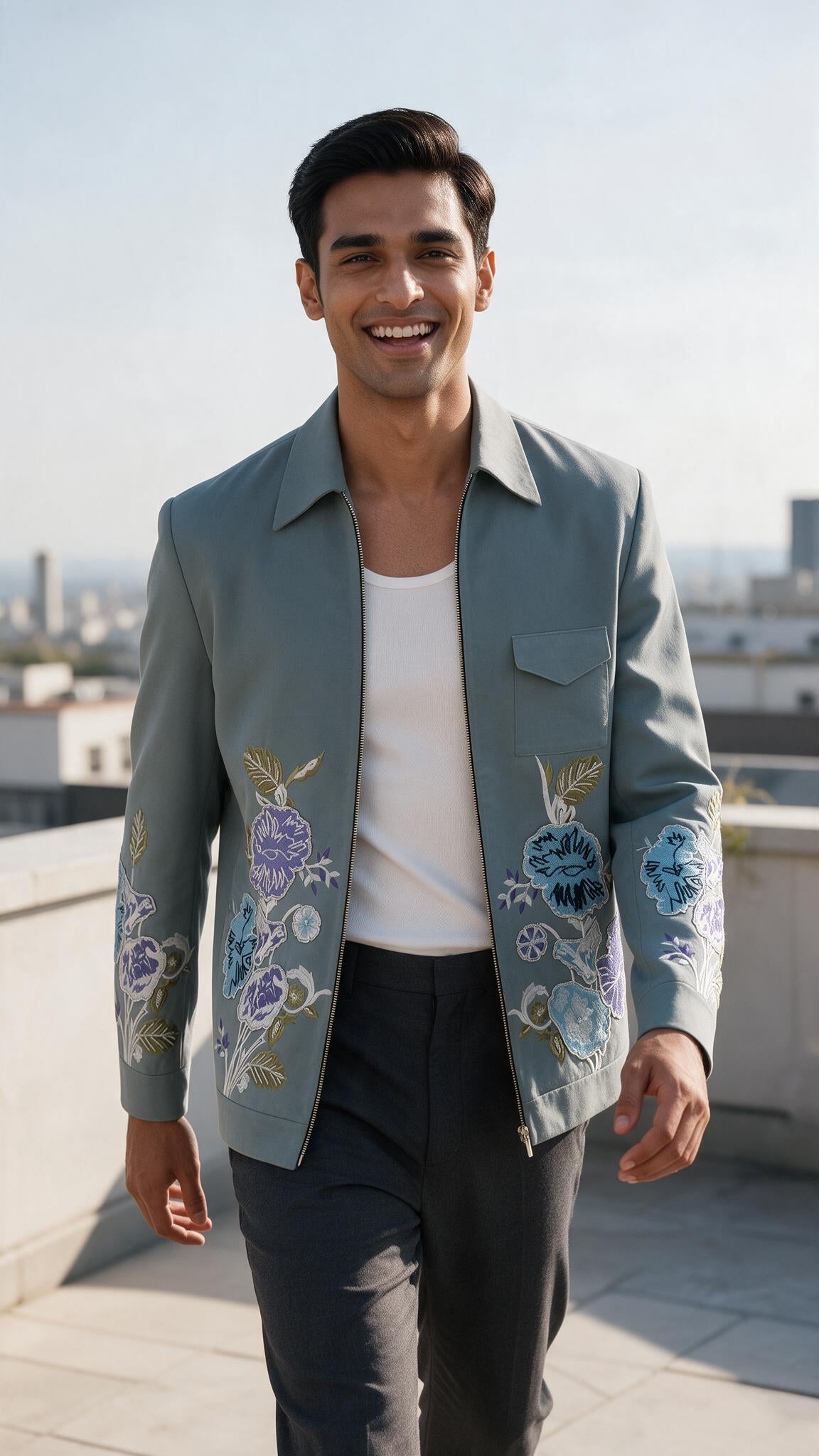The Sage Bagh Blouson - full length