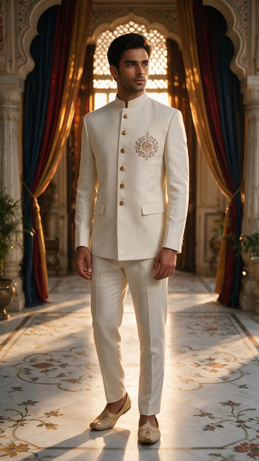 The Ivory Gajraj Bandhgala - full length