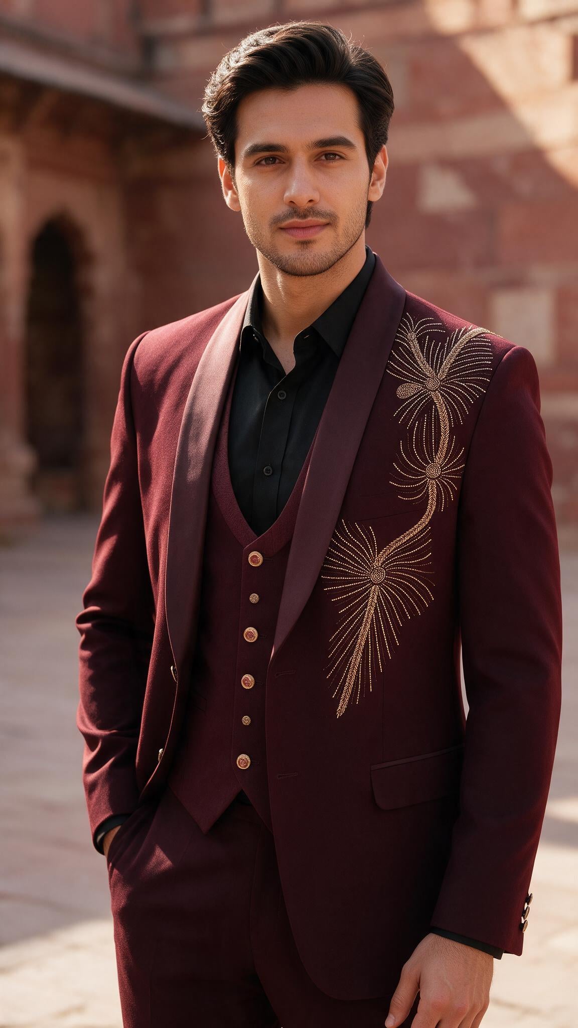 The Anaar Firework Tuxedo - waist up