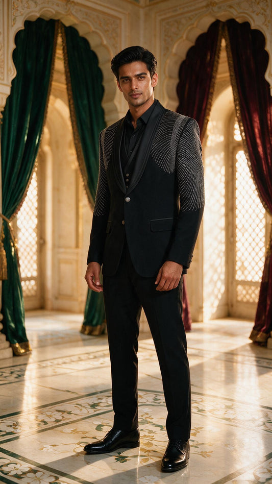 The Silver Ray Tuxedo - full length