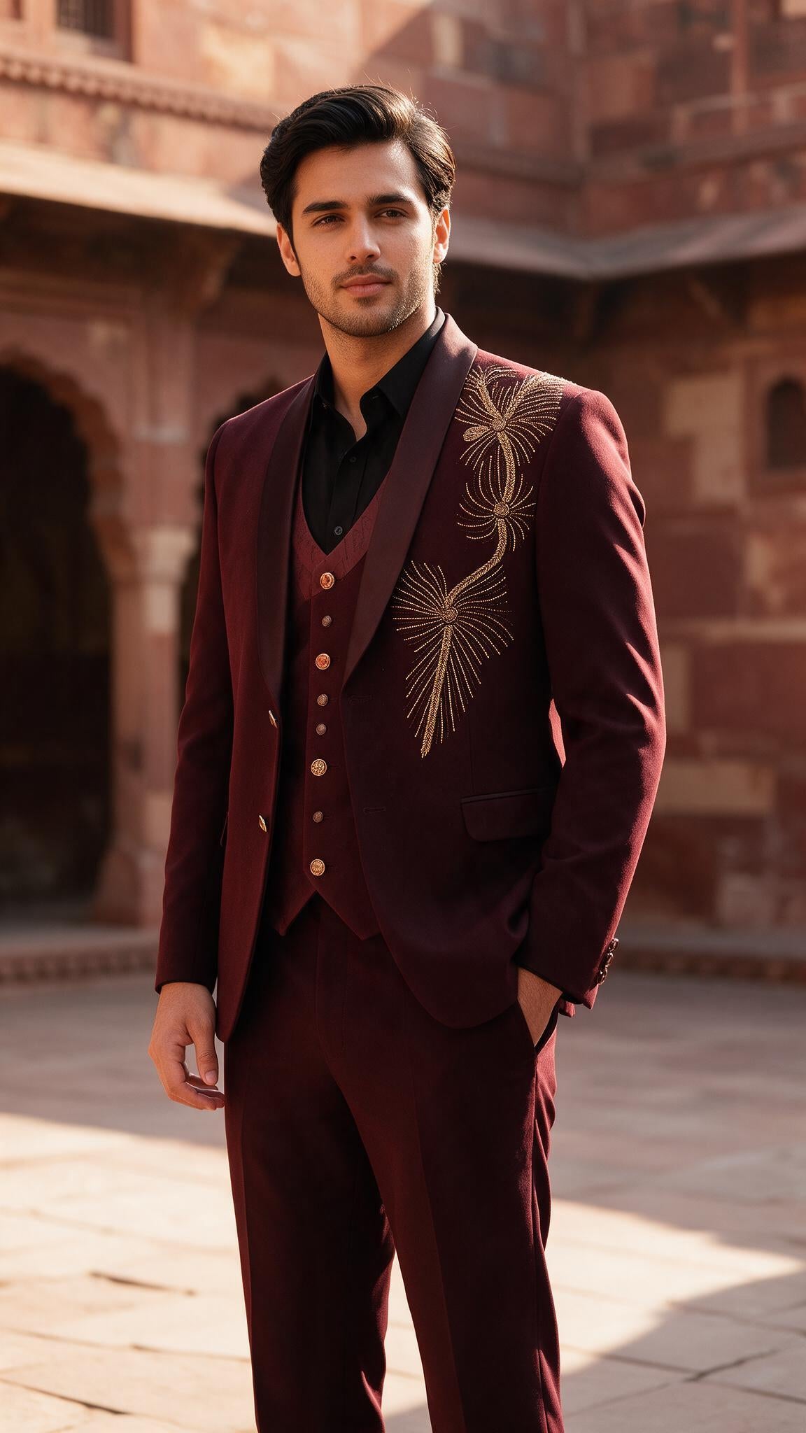 The Anaar Firework Tuxedo - full length