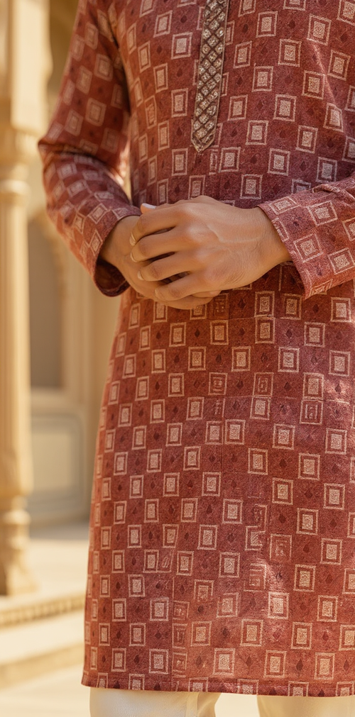 Brown Kurta Designer