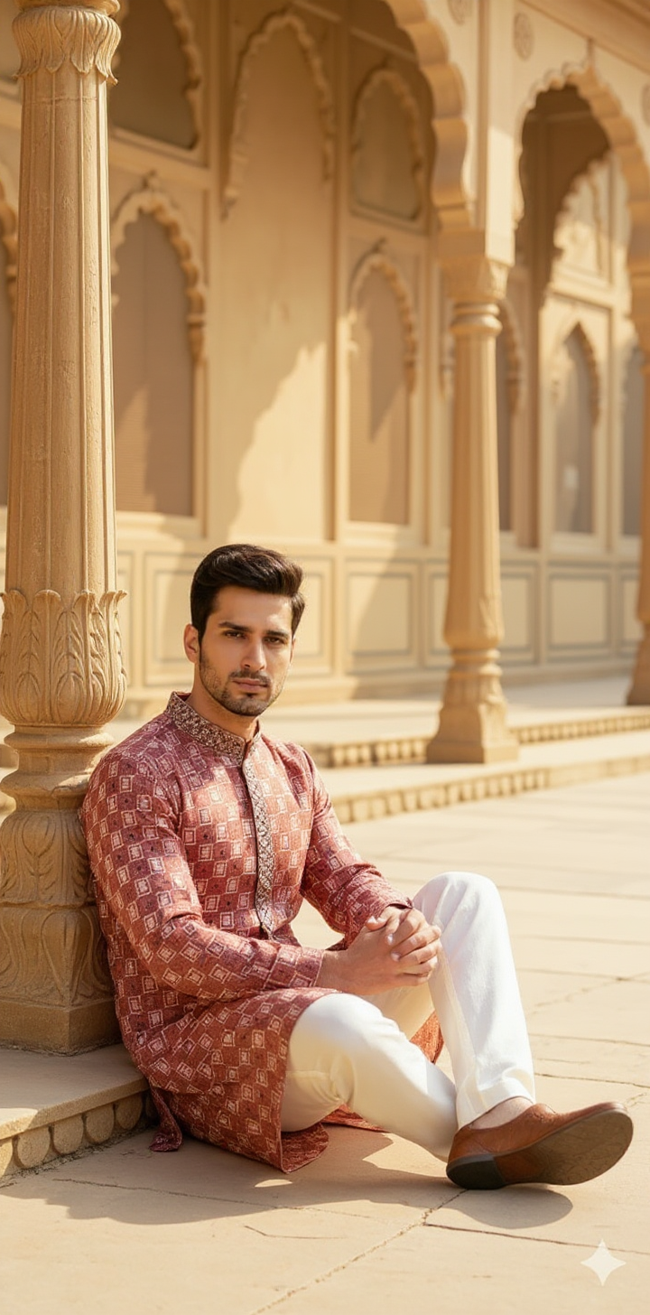 Brown Kurta Designer
