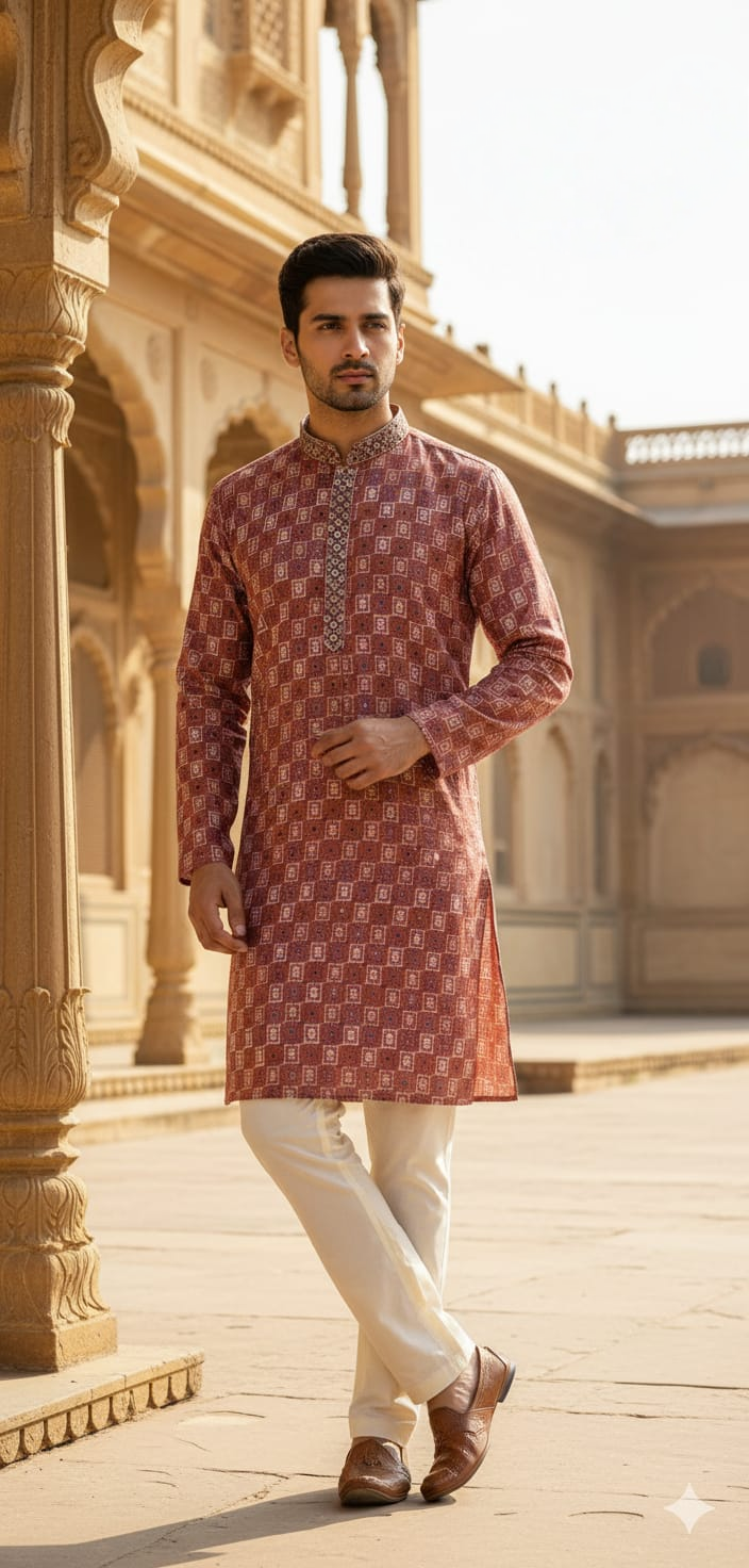 Brown Kurta Designer