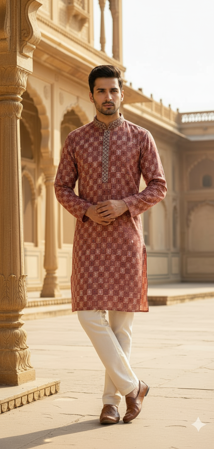 Brown Kurta Designer