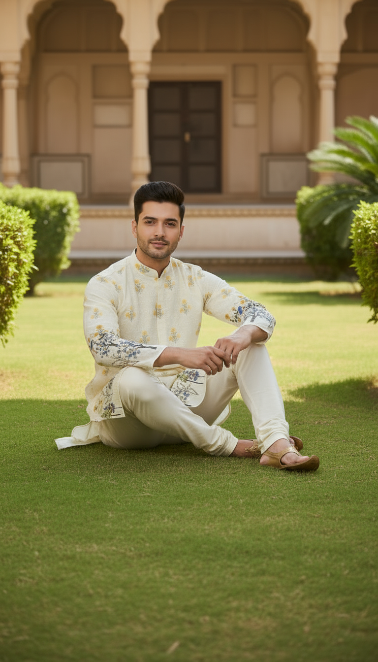 White Designer Kurta