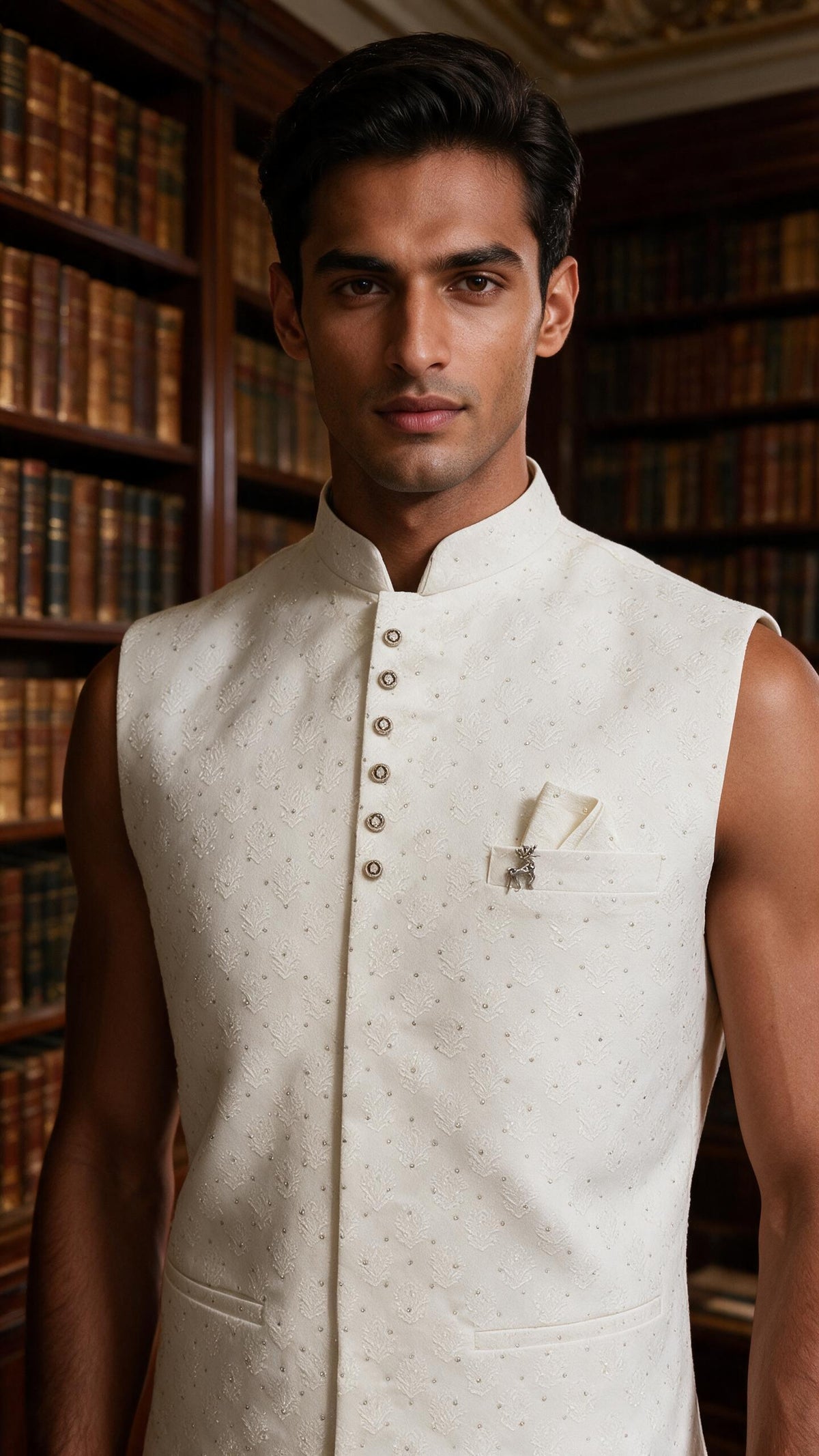 The Ivory Court Waistcoat — portrait